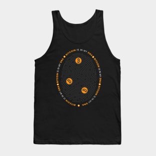 Bitcoin Fingerprint DNA Tank Top